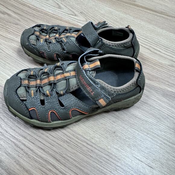 Kids Brown Merrell Sandals Size 12 - Picture 1 of 6